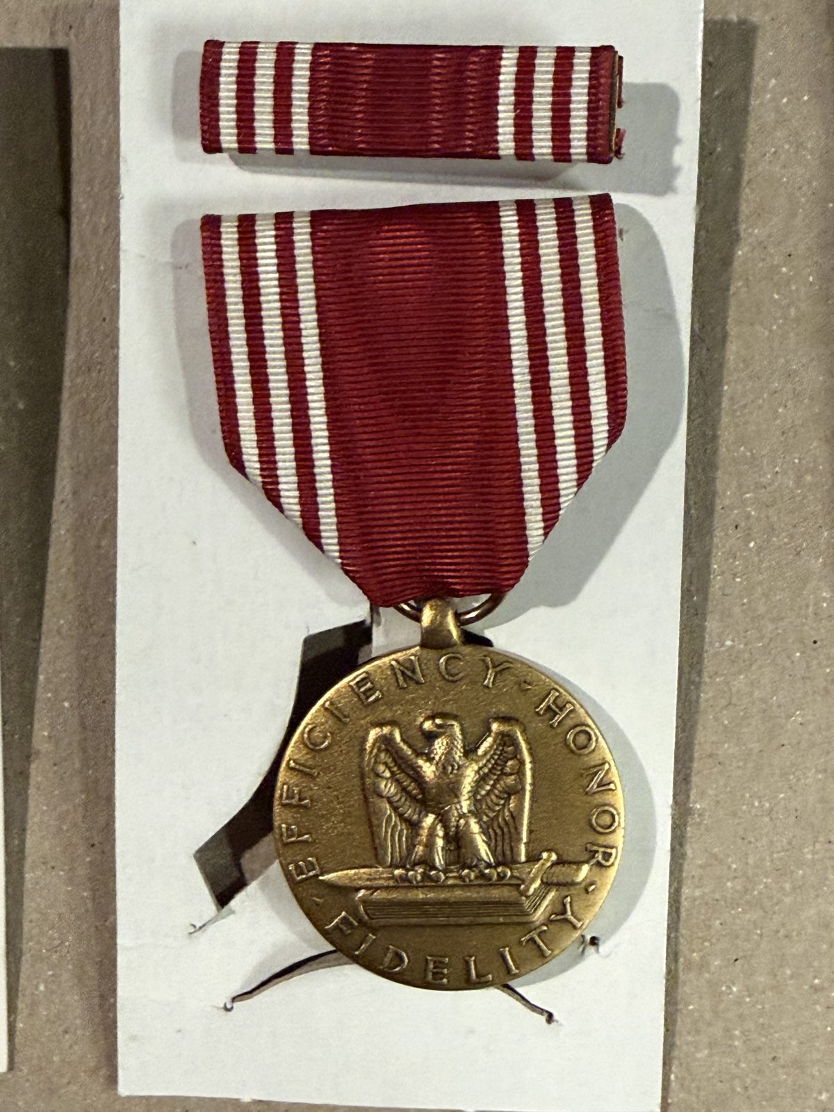 Good Conduct Medal.