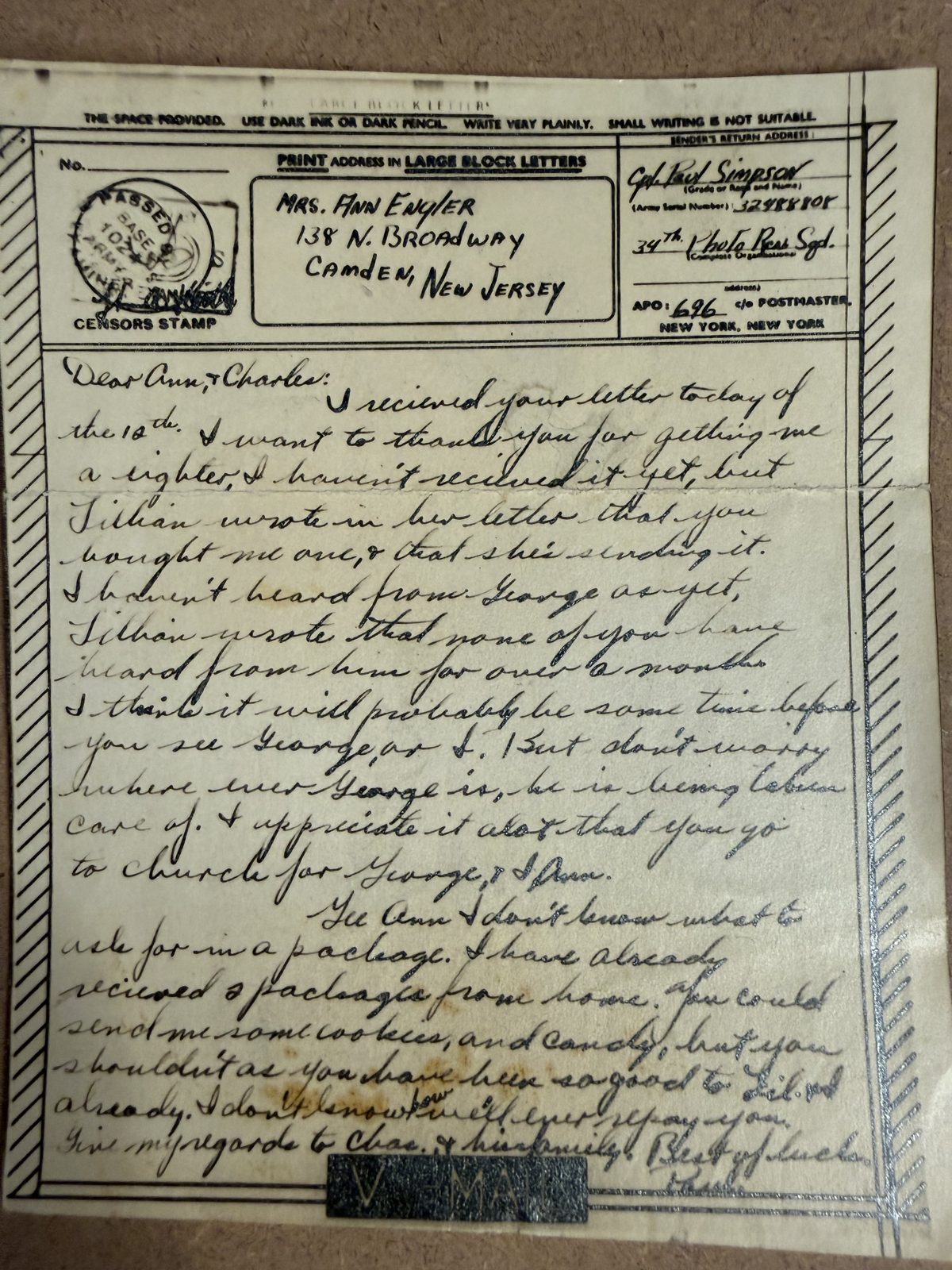 Letter scan