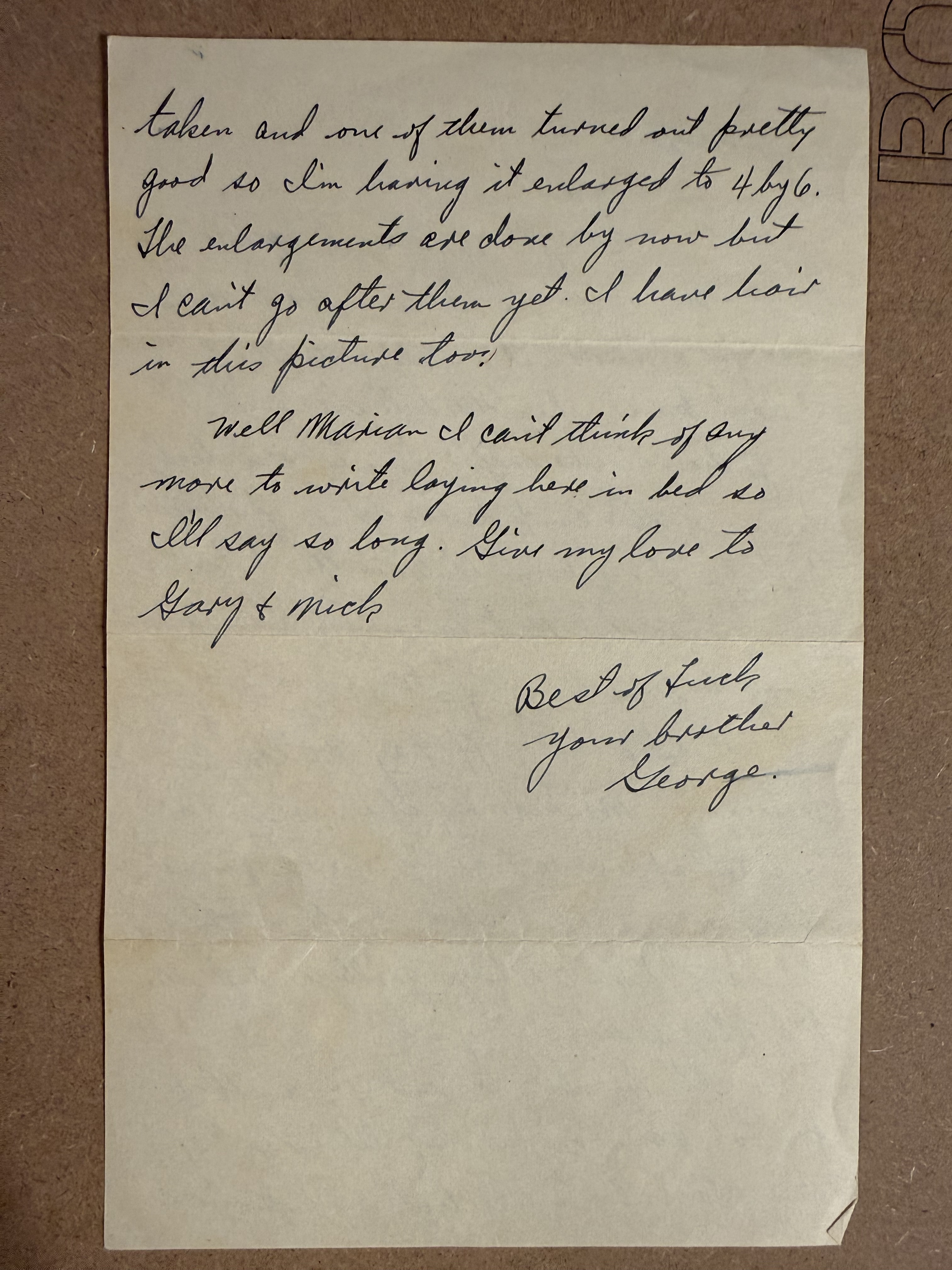 Letter scan