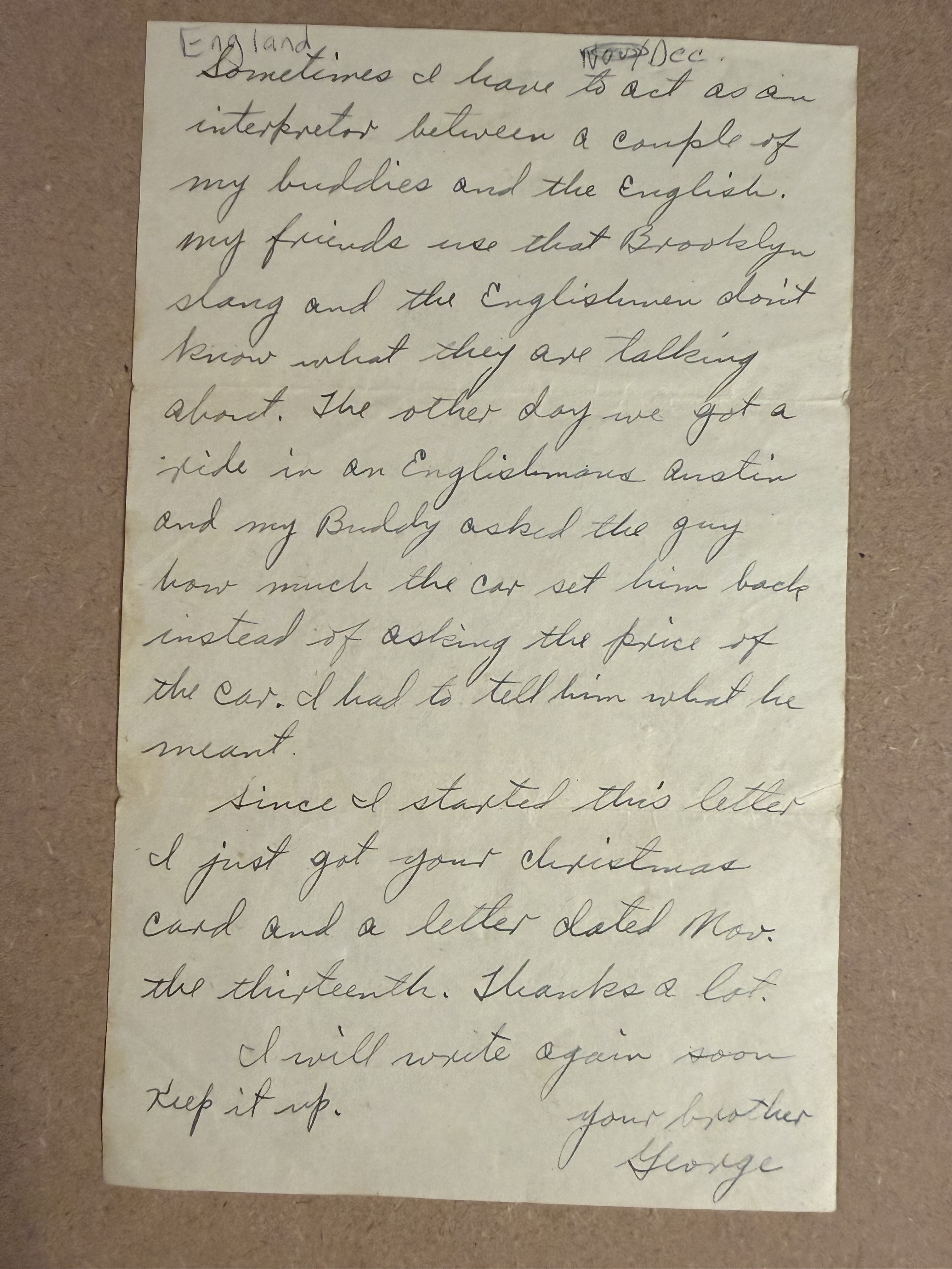 Letter scan