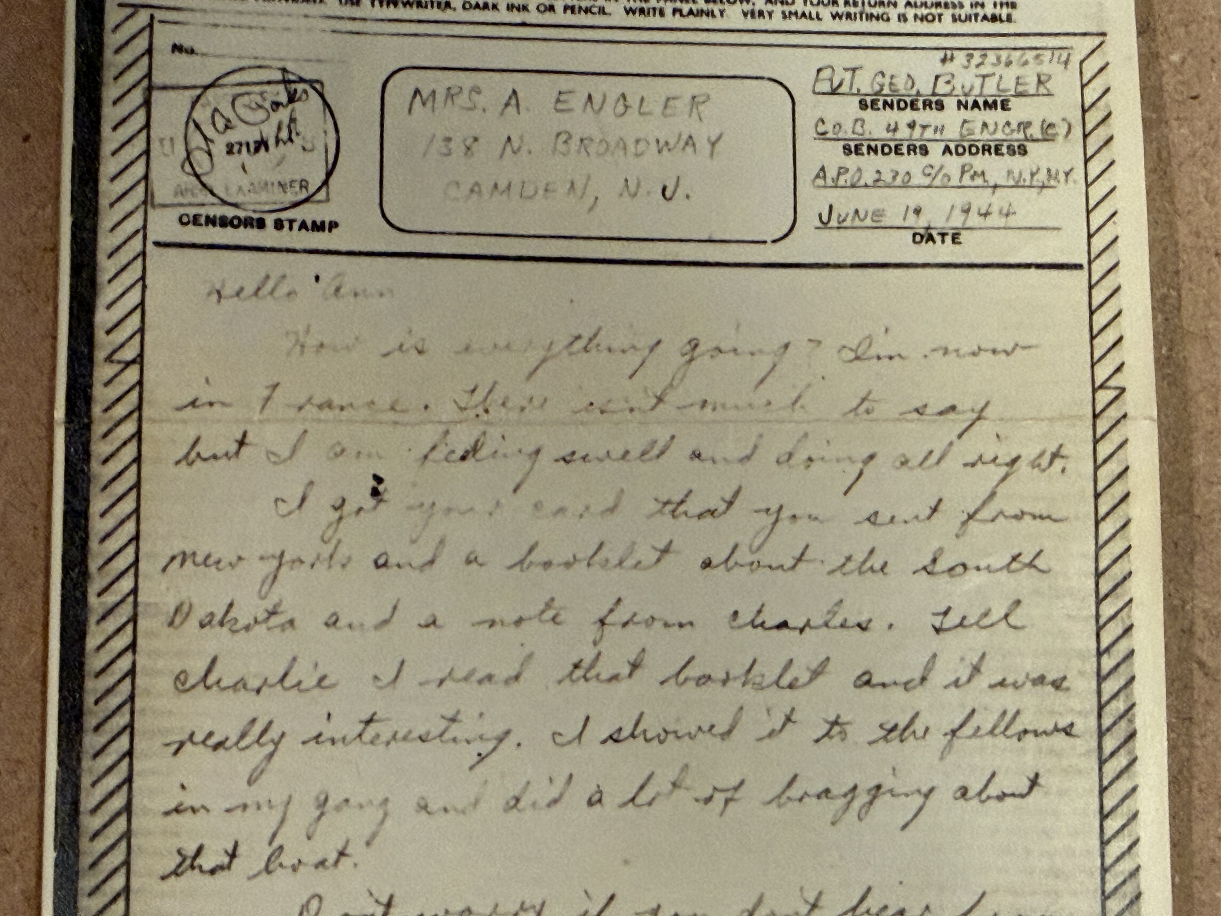 Letter scan