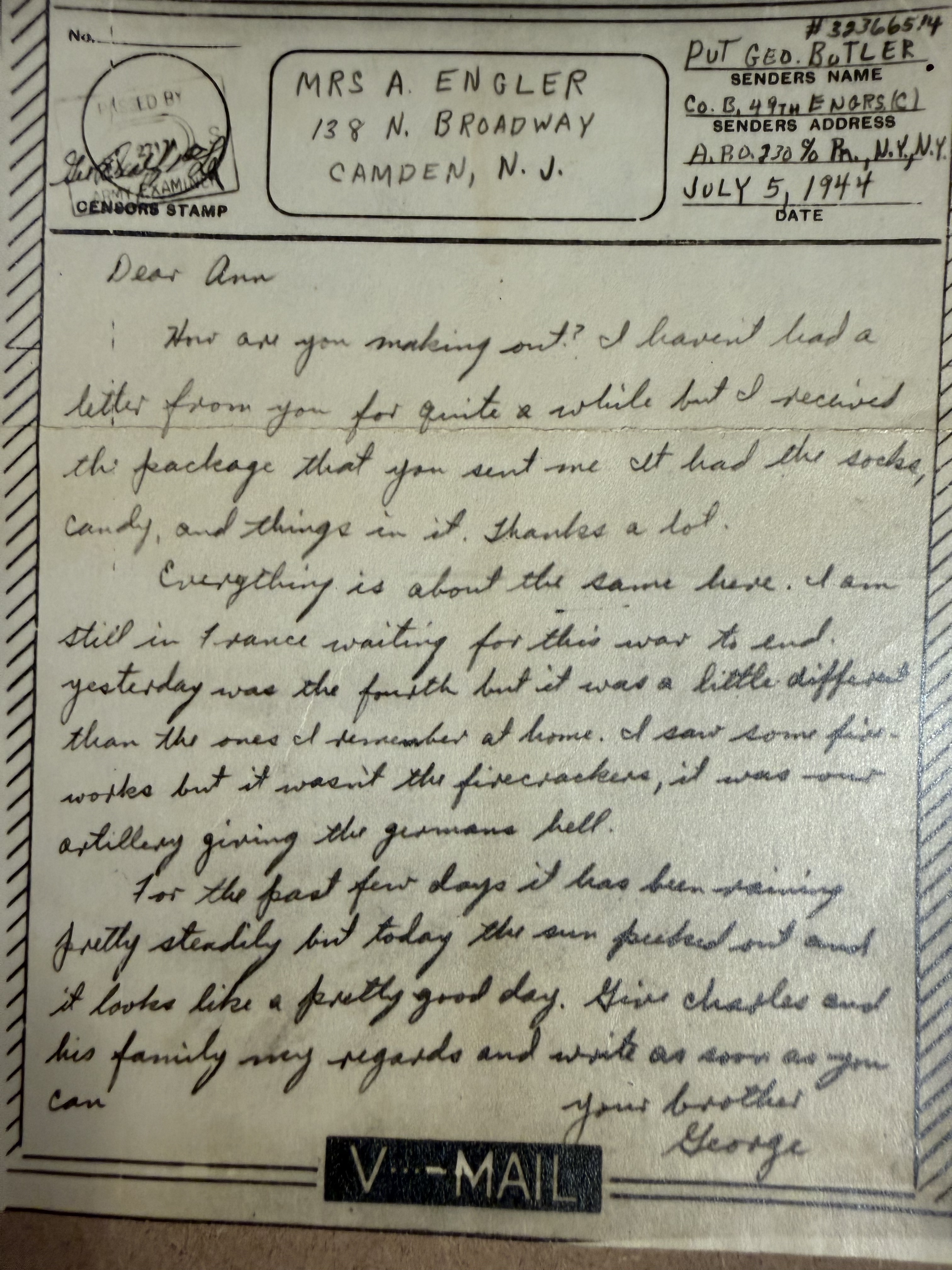 Letter scan