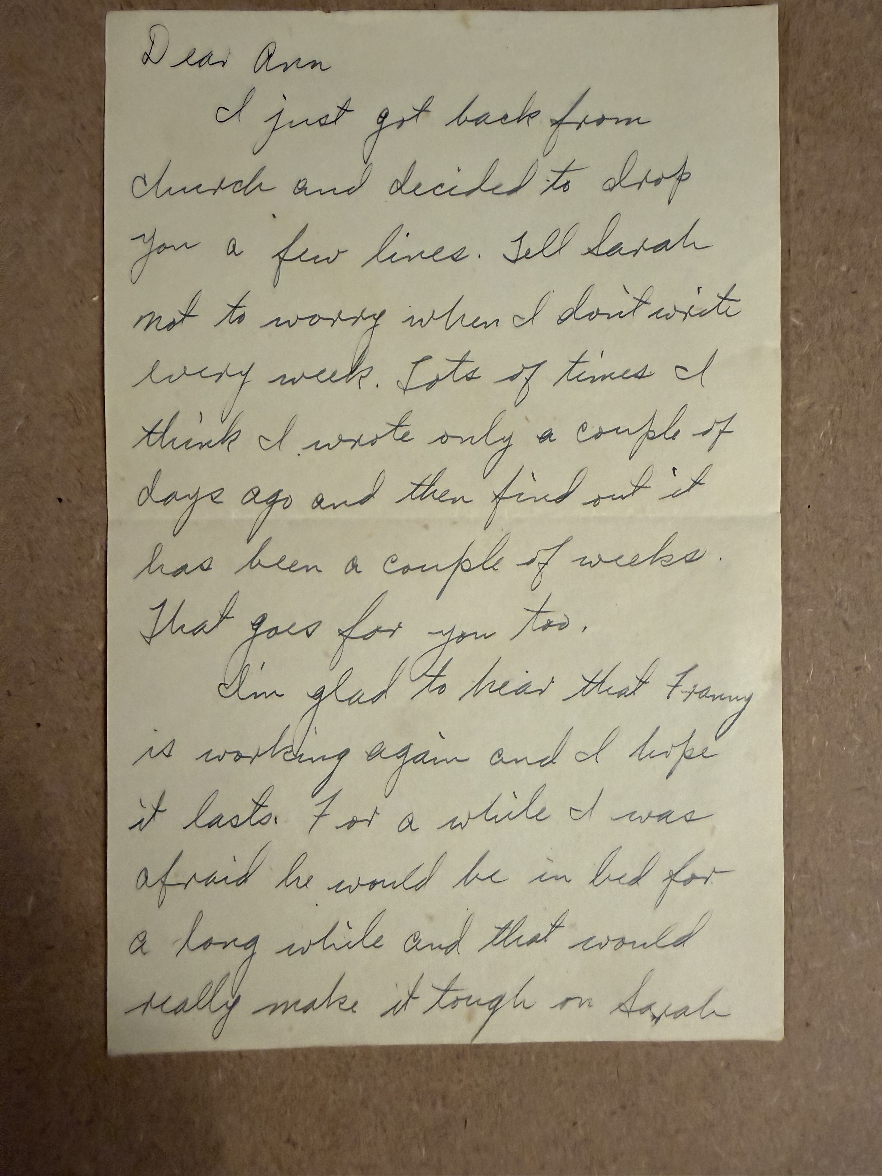 Letter scan