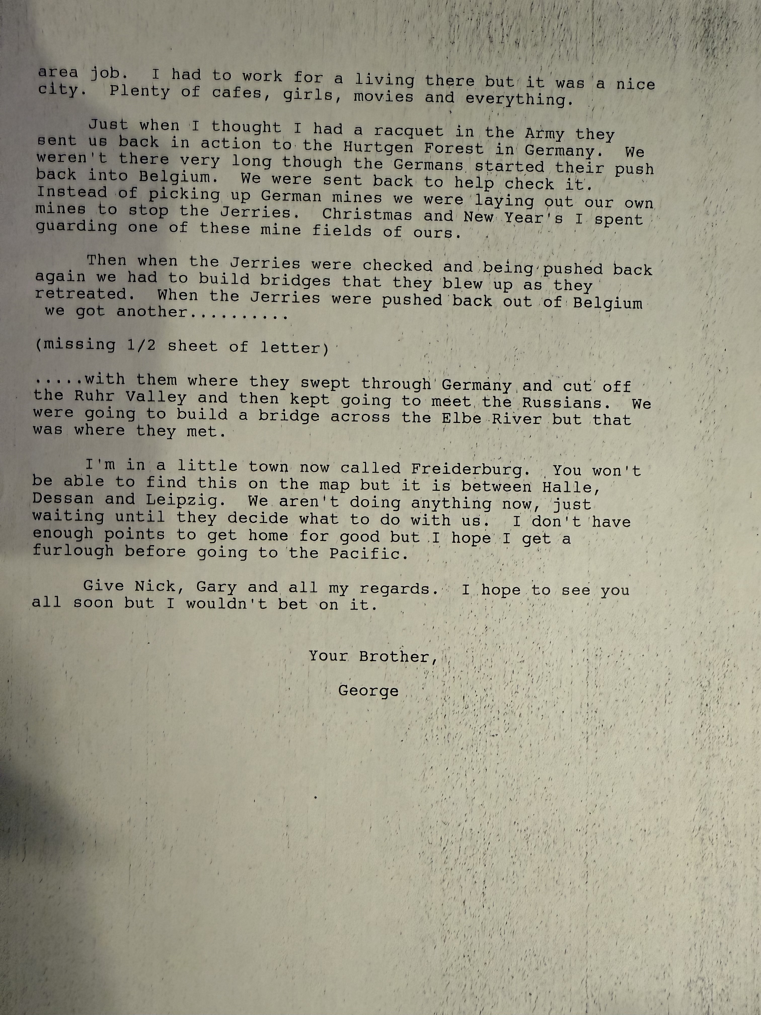 Letter scan