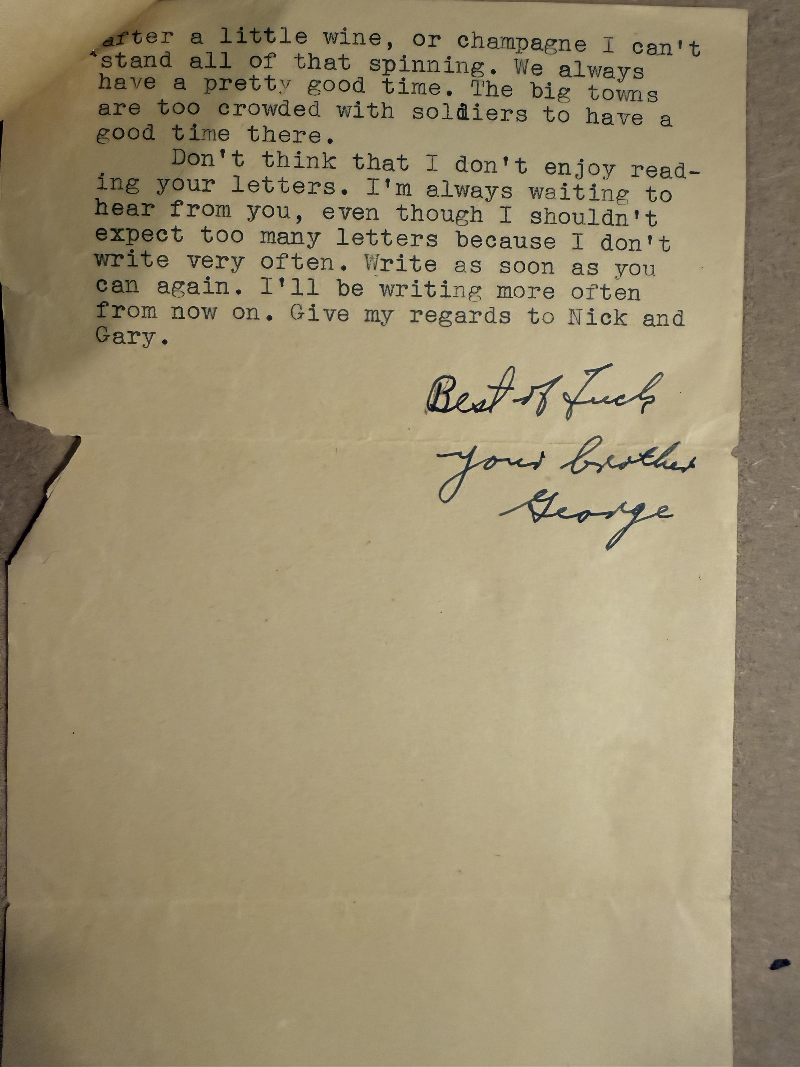 Letter scan