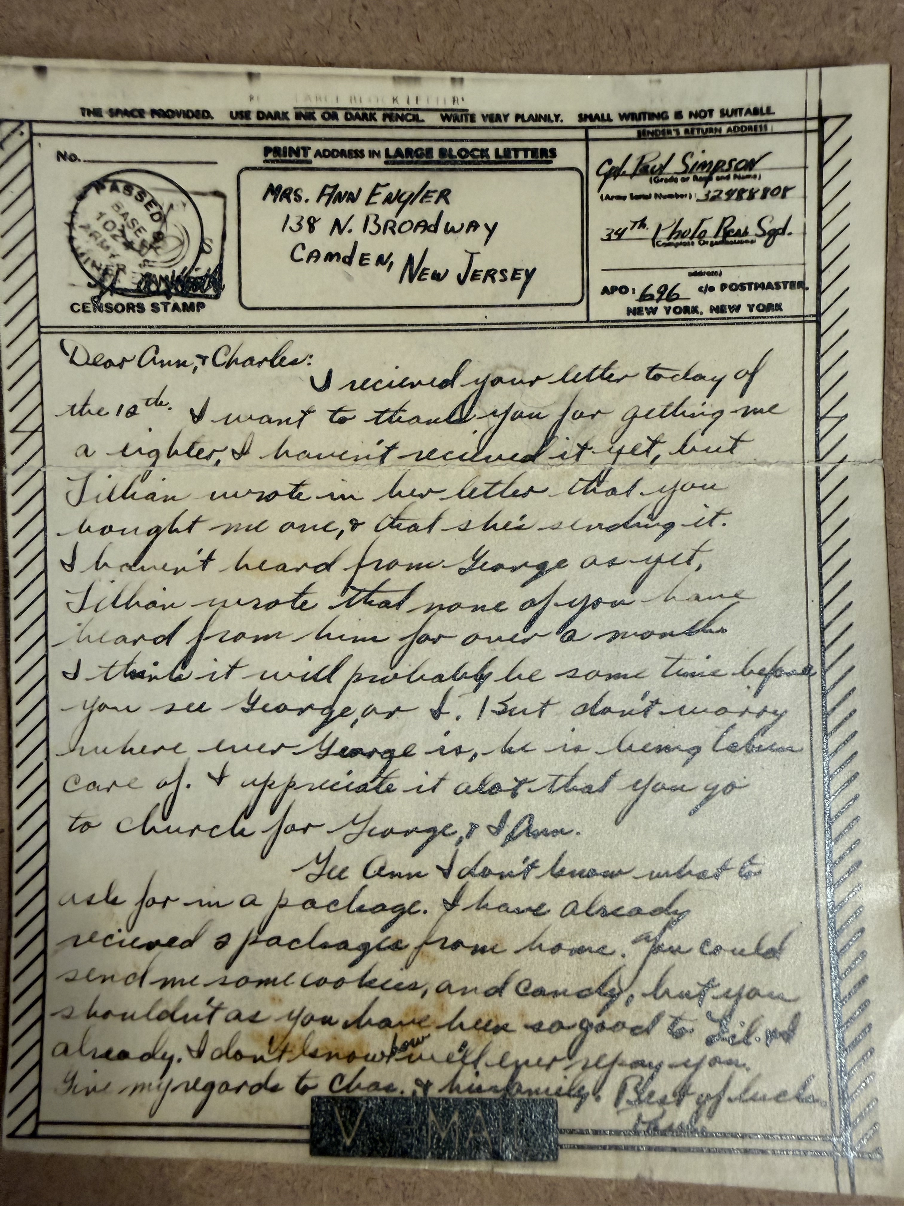 Letter scan